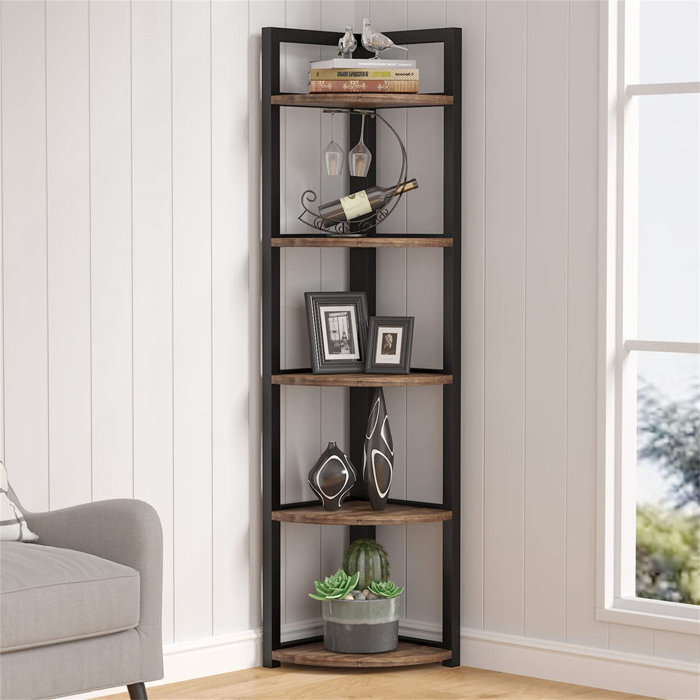 17 Stories Haseltine Corner Bookcase & Reviews | Wayfair