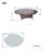 Oval Aluminum Wicker Dining Table With Umbrella Hole – (L70.87" X W47.24" X H28.35")-2125544942