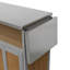 Chariot d'îlot de cuisine portable pliable avec roues verrouillables, armoire de rangement et porte-serviettes-1250224975