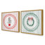 Ensemble de 2 reproductions Ribboned Evergreen-1357216882-1357216887