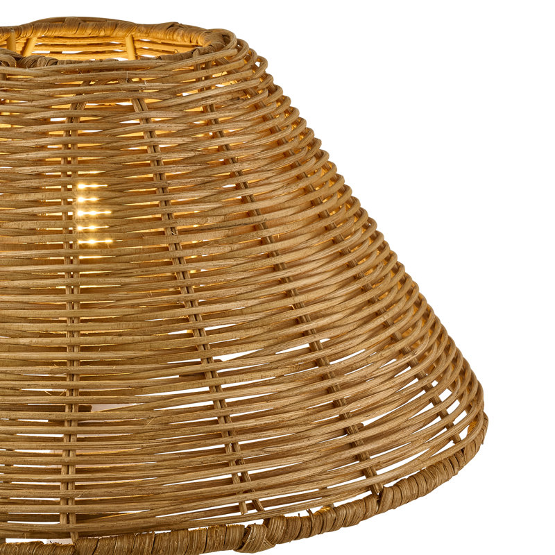 Empire Natural Rattan Lamp Shade, 31cm D, Brown
