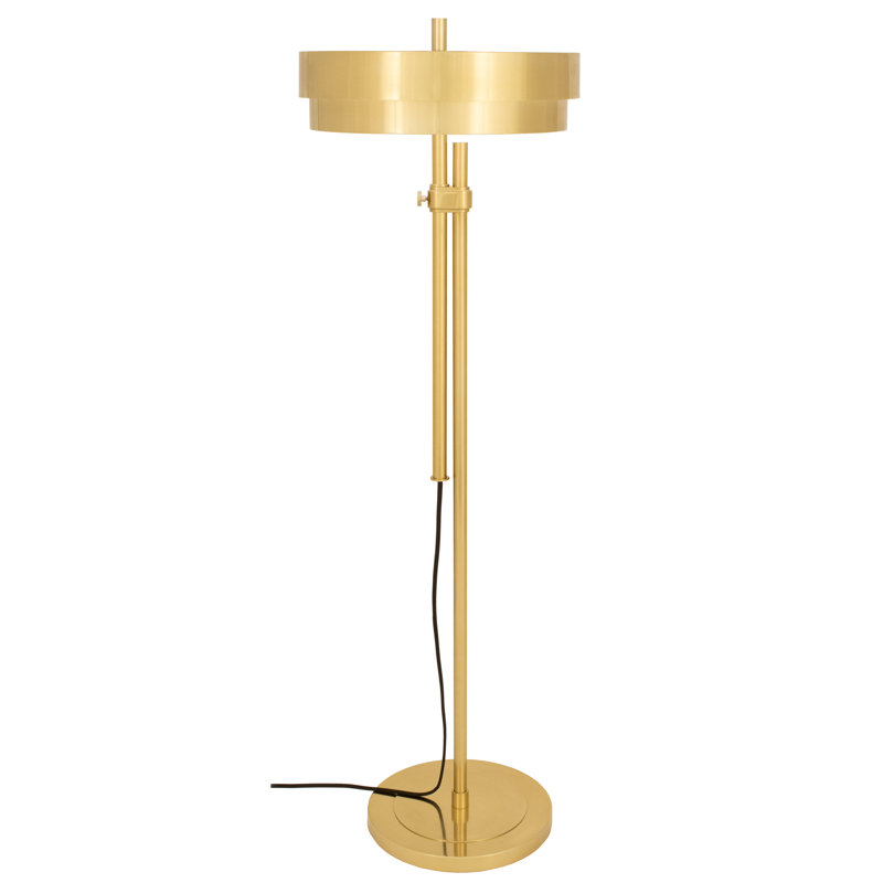 Lampe sur pied traditionnelle 43,75 po Elliott, Laiton moderne