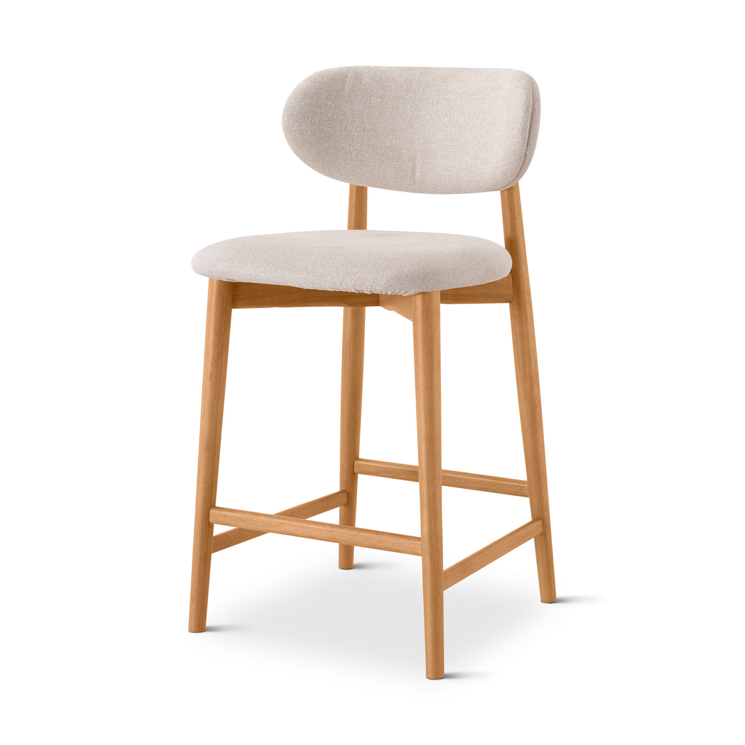 Jute Bar Stool, Counter Stool (26" Seat Height), Natural