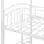 Lit superposé simple en métal avec glissade, lit pour enfant, blanc-1745036203