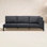 Pawni Teak 96.85'' Outdoor Patio Sectional Sofa with Custom Cover