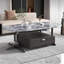 Table basse elliptique supercristalline en pierre