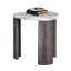 Table contemporaine 3 pièces en marbre gris Space Space