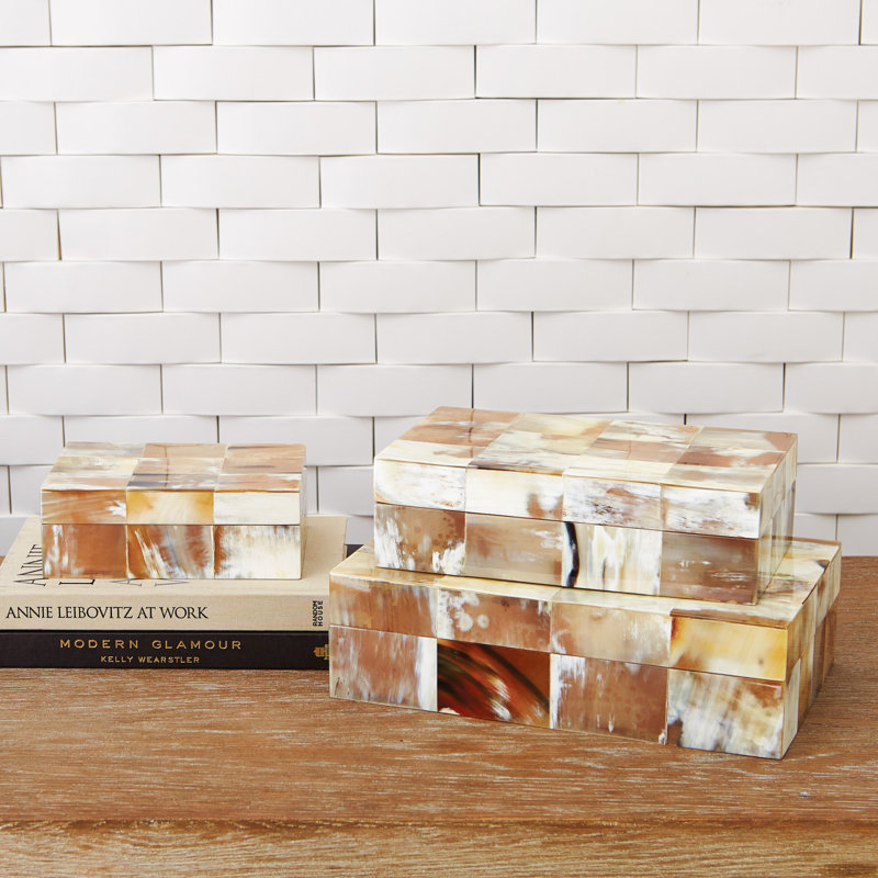 Sierra Horn Box, 3.5" H x 12.5" W x 7.5" D