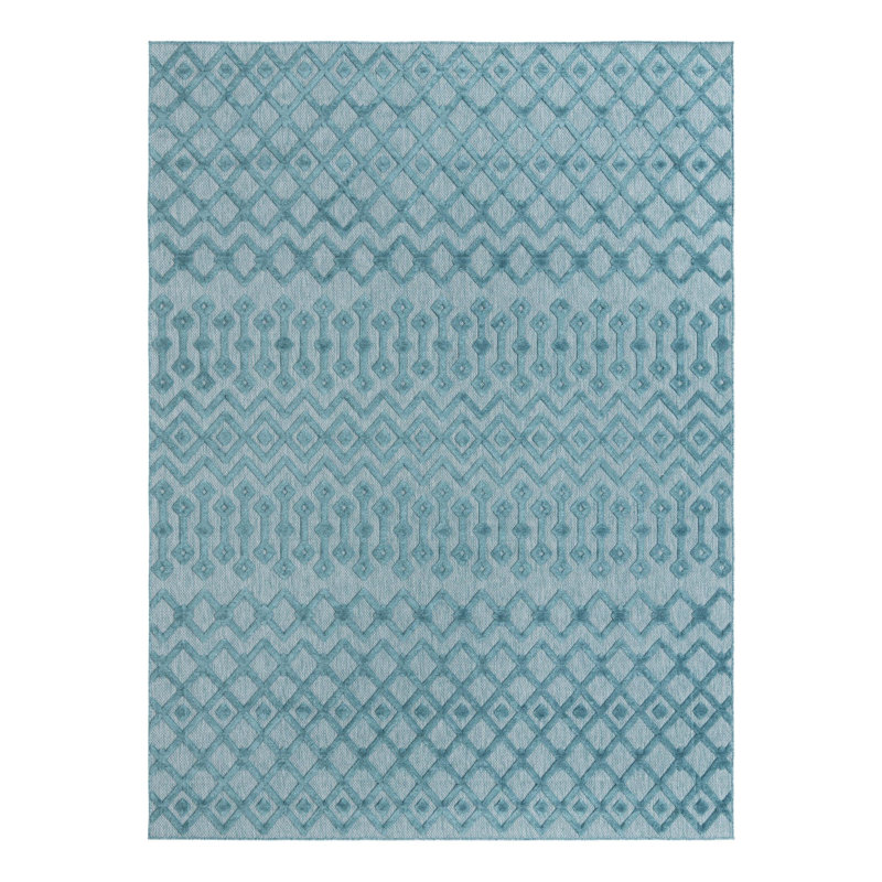 Hebb Geometric Indoor / Outdoor Rug, Rectangle 9' x 12'