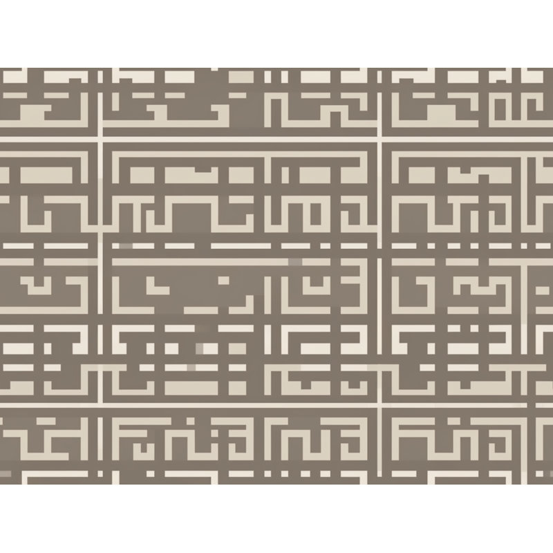 Édredon à motif de clé grecque gris, Édredon très grand