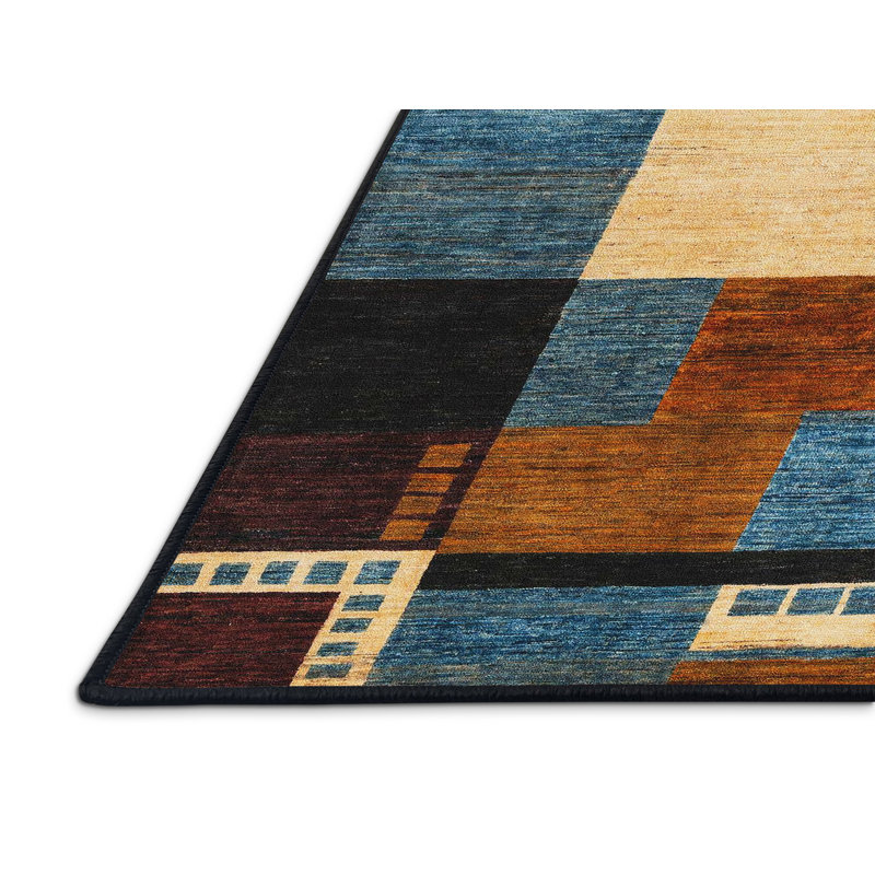 Geometric Indoor Rug, Rectangle 8' x 10'