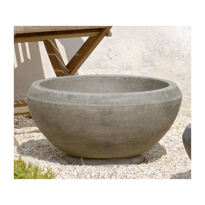 Giulia Handmade Planter, Copper Bronze, 8.5" H x 16" W x 16" D