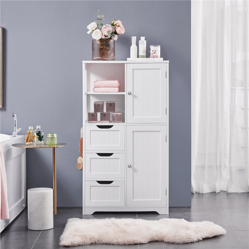 Armoire de rangement autoportante de 42 po de hauteur avec compartiments ouverts