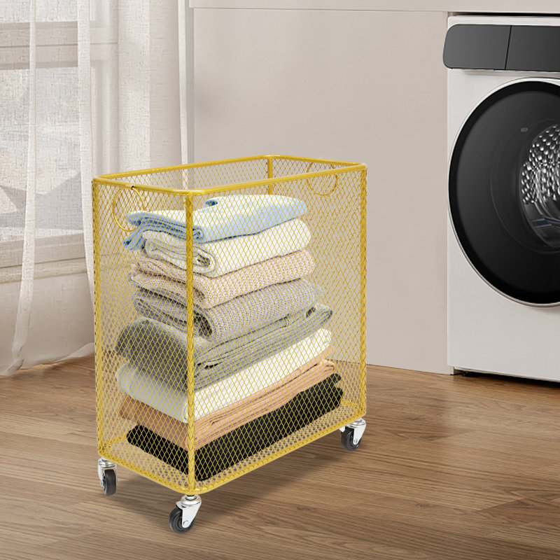 Panier à linge Mesh, Doré