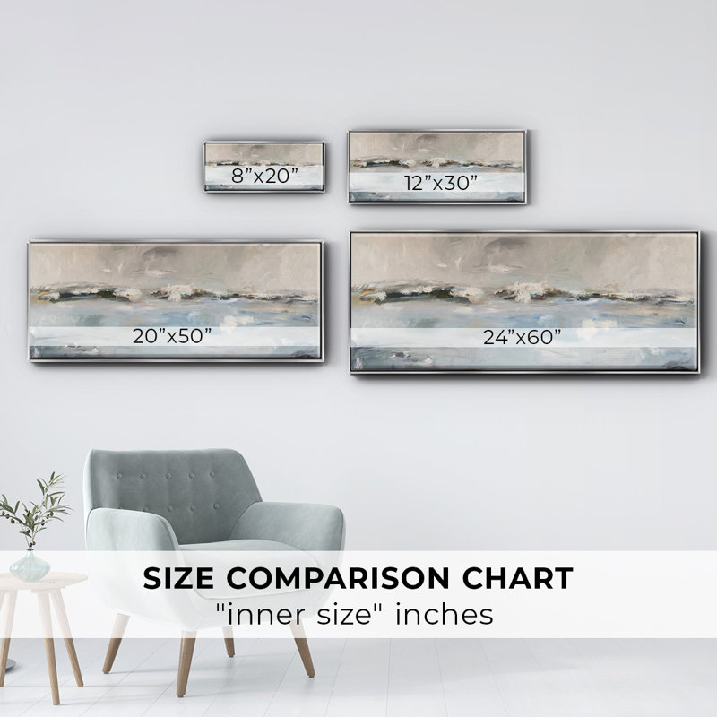 Surf Sans Turf- Framed Canvas, 12" H x 30" W