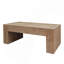 Table basse rustique en bois, table rectangulaire de style campagnard moderne de 49 po pour le salon