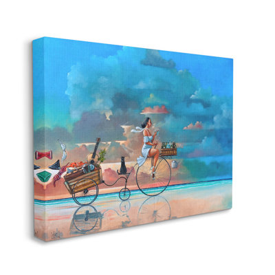 «Summer Beach Bike Ride Reflection», art mural par Ronald West