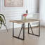 Ensemble de 4 tables de salle à manger en MDF et chaises de salle à manger modernes