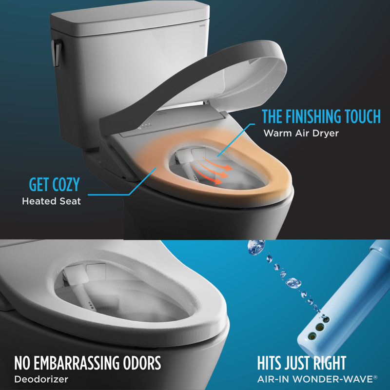 Aquia® Dual-Flush Elongated One-Piece Toilet with Tornado Flush (Seat Included)