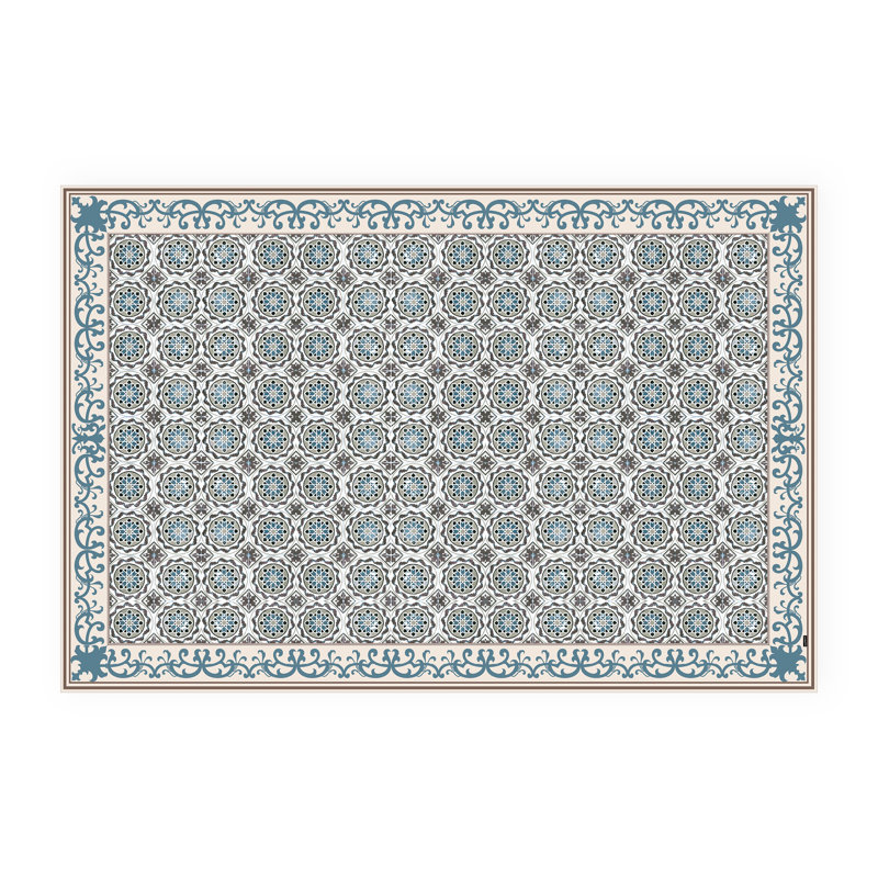 Bynoe Non-Slip Geometric Indoor Doormat