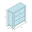 Scratch Three-Drawer Chest