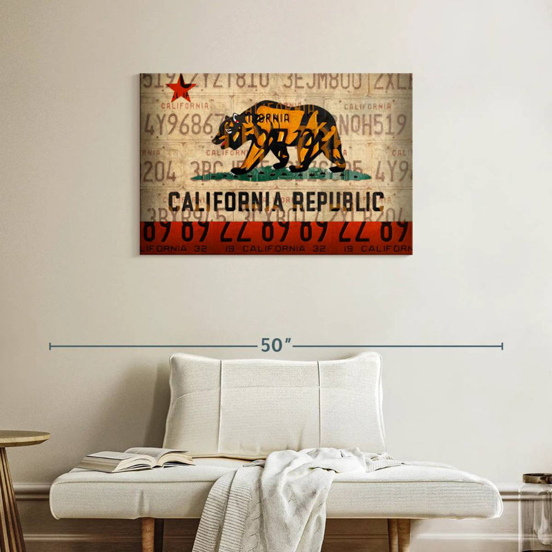 Cali State Flag License Plates