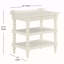 Table de chevet blanche antique