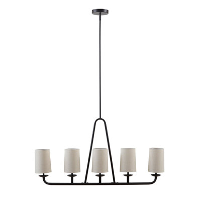 Lustre linéaire à 5 lumières
