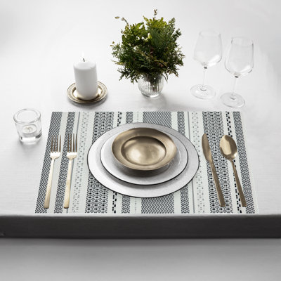 Placemats Set Of 6 12" X 18" Heat-Resistant Table Mats For Dining Table Set For 6 Kitchen & Dining Room Decor Farmhouse, Boho, & Modern Style Easy To Clean, Durable & Stylish Table Decor