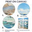 Plage bord de mer reflets pointillisme I - art mural côtier 2 panneaux-899736617-899736616-899736619