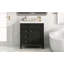 Meuble-lavabo de 30 po avec lavabo supérieur, meuble-lavabo moderne avec 2 tiroirs et tiroir escamotable, meuble-lavabo simple-118592861