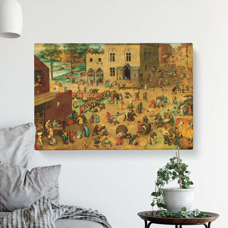 Children's Games by Pieter Bruegel the Elder - Wrapped Canvas, 50cm H x 76cm W x 3cm D