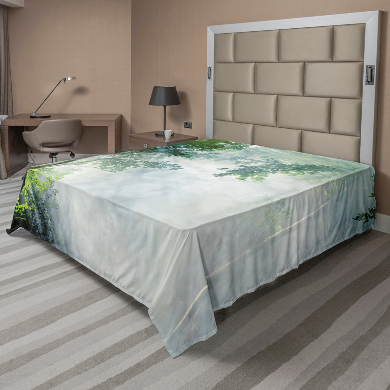 Drap-housse Ambesonne, Drap plat pour très grand lit californien