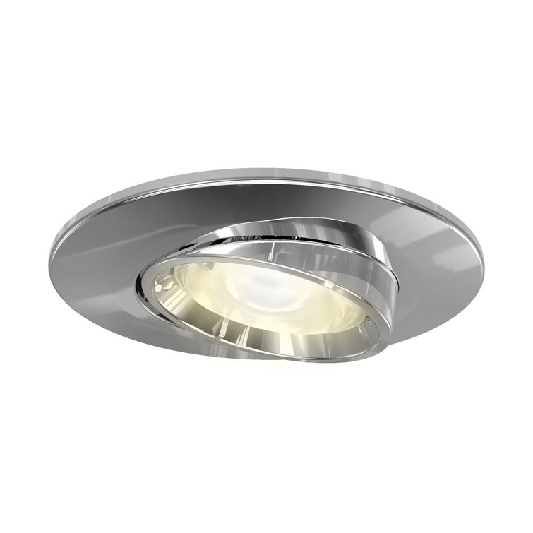  Fire-Rated Indoor Downlight (Chrome) Adjustable GU10 LED Spotlight IP20 Rating
