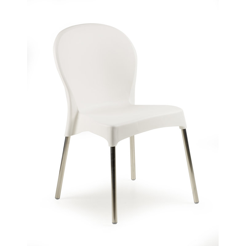 Chaise d'appoint de patio Diana, Blanc