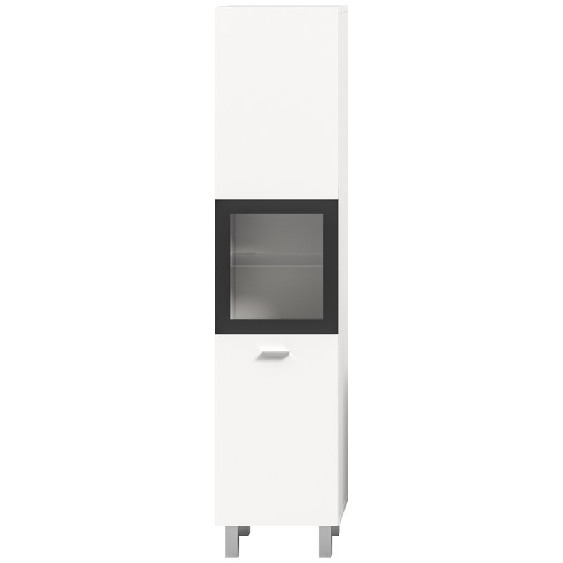 Boston Particle Board Freestanding Linen Cabinet, White