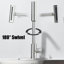 Brushed Nickel Kitchen Sink Faucet Pull Down Sprayer Single Handle Swivel Mixer-126470458