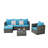3 Pieces Outdoor Conversation Set-1412558990