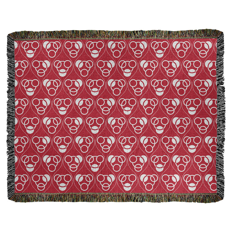 Couverture en coton tissé Classic, Rouge, L 60 po x L 80 po