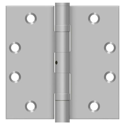 Deltana SS45NBU32D 4-1/2" x 4-1/2" Square Hinge Brushed Stainless Steel Pair