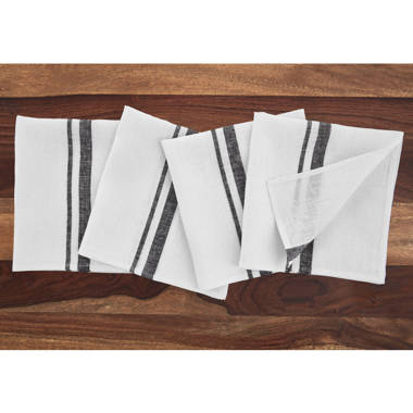 European Linen Modern Stripe Napkins (Set of 12)