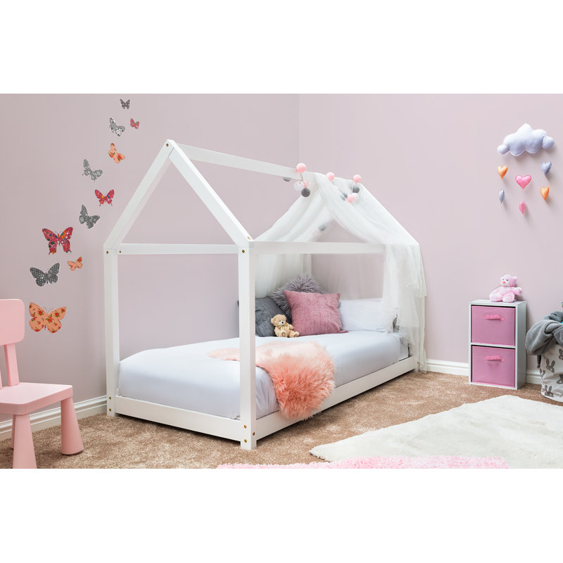 Mosley Single (3') Standard House Beds, No Mattress, Single (3'), White