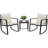 Beauman Metal 2 - Person Rocking Seating Group with Cushions-2129342193