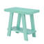 Table d'appoint à tablette contemporaine en bois Athènes sarcelle, alliant charme rustique et fonctionnalité moderne avec bois manufacturé durable