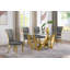 Kennise Glass Top Double Pedestal Dining Set-143224505-143224504-143284090