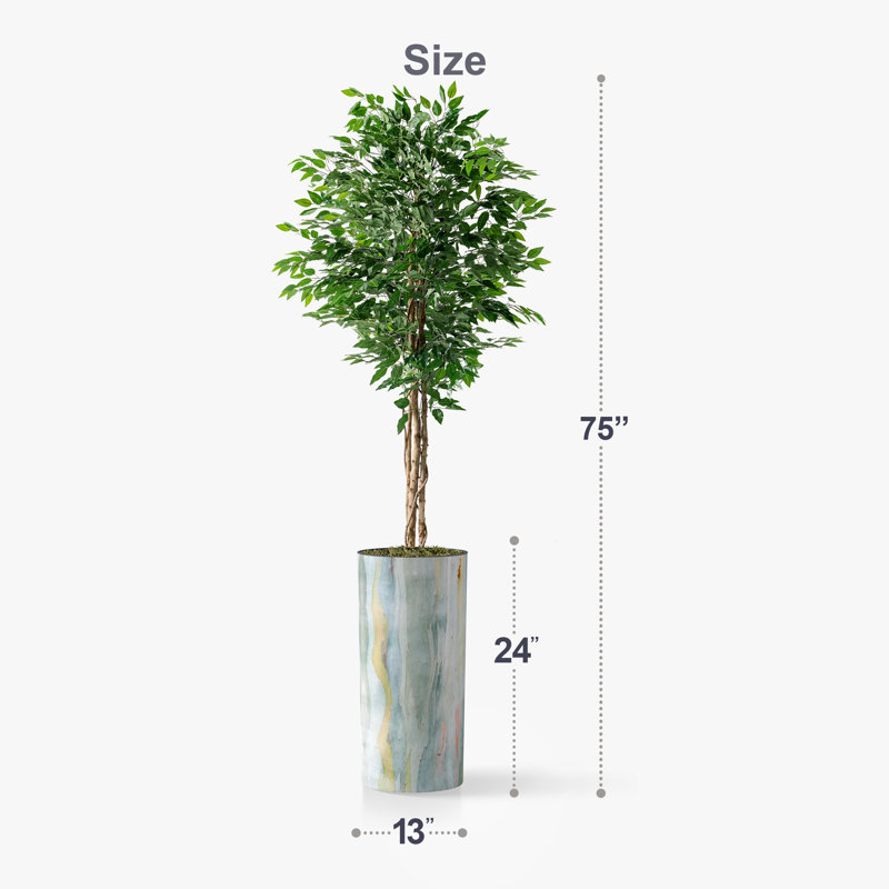 Ficus artificiel en pot 75 po