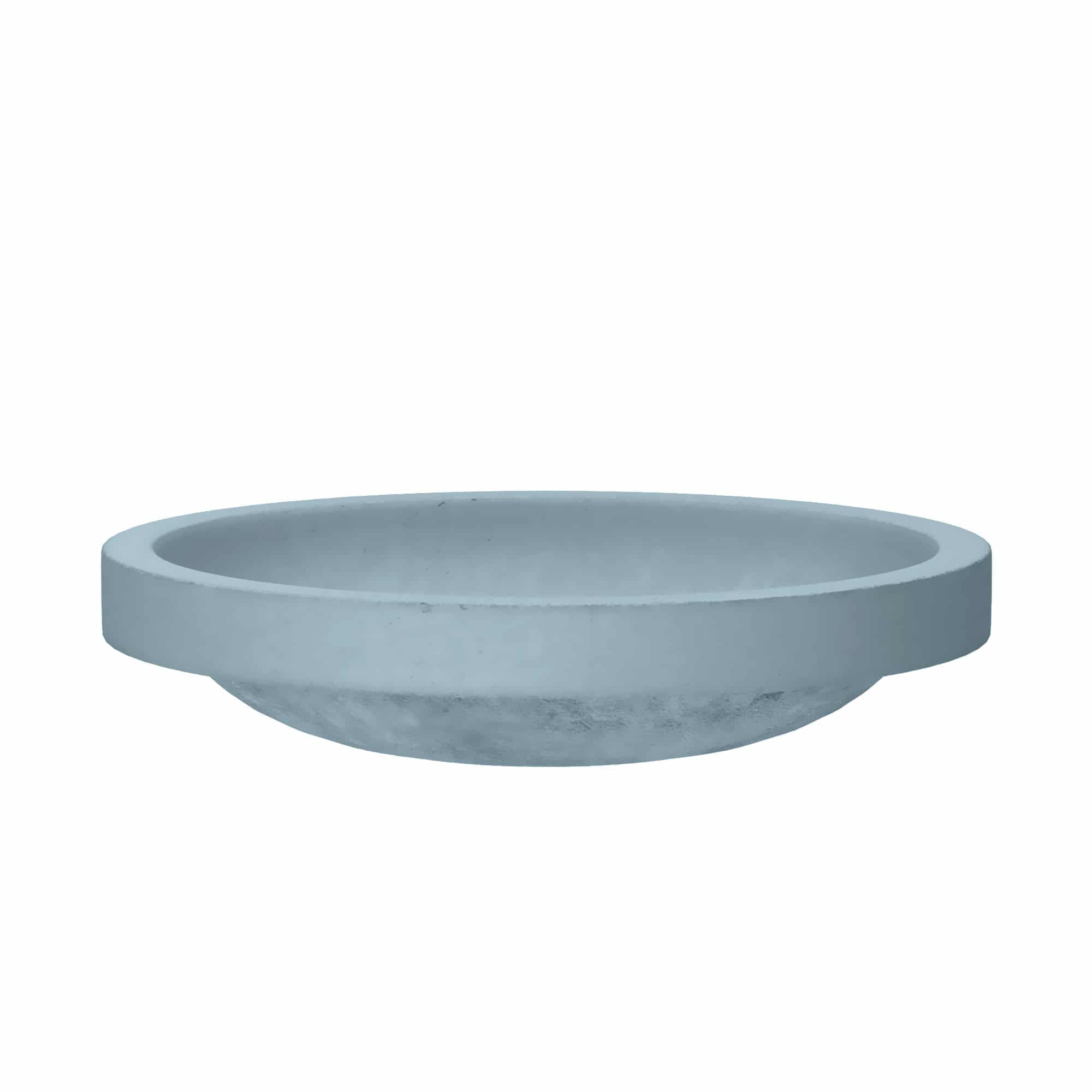 Tolosa NativeStone Concrete Oval Dual-Mount Bathroom Sink, Ocean