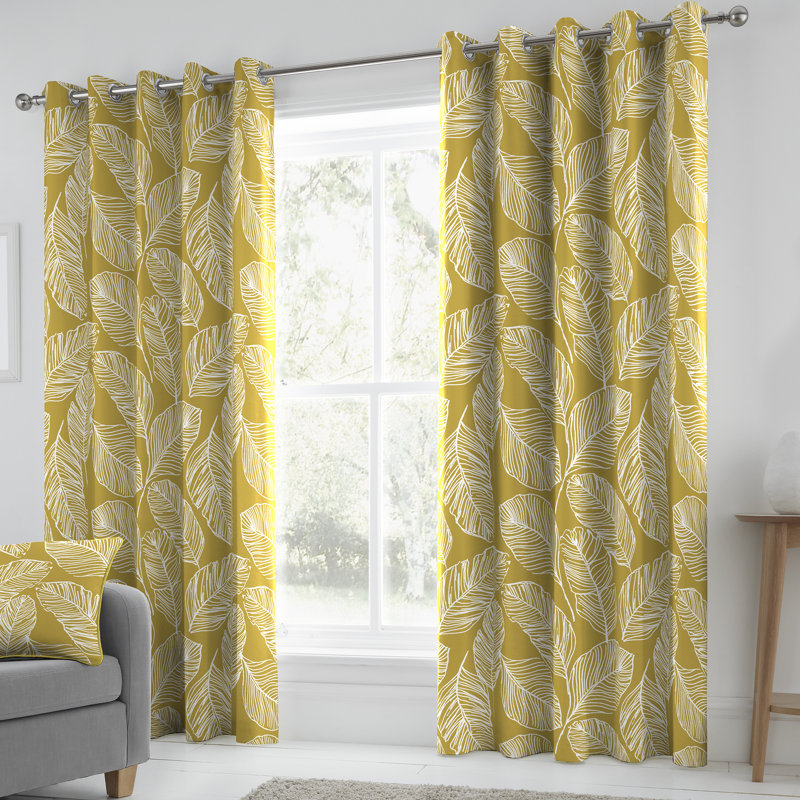 Matteo Cotton Sheer Curtain Pair, Green, 229 W x 229 D cm