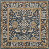 Antiquity Hand-Tufted Dark Blue Area Rug