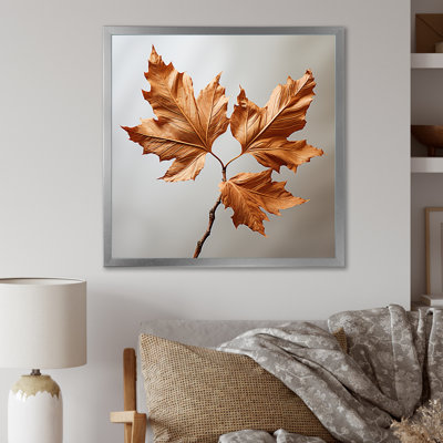 «Copper Leafy Abstractions III», reproduction sur toile